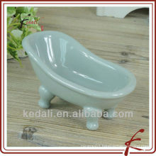 Grey Glaze Ceramic colored bath tub soap dish
